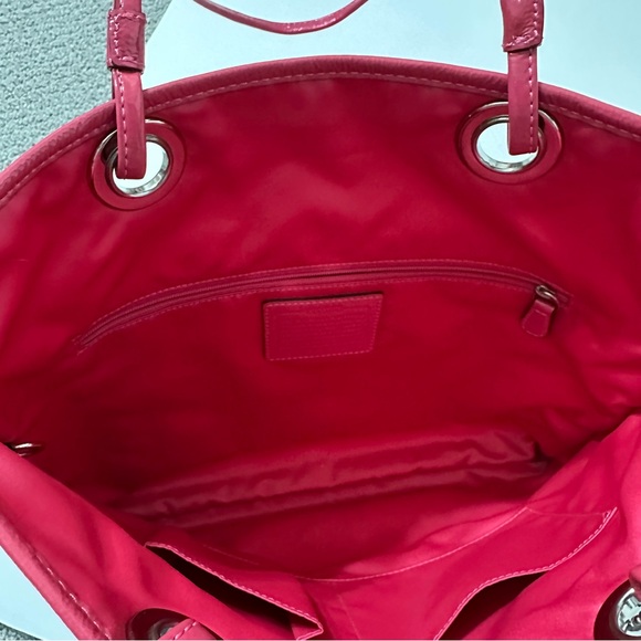 Coach Poppy Evie Coated Canvas Tote - Picture 7 of 10
